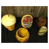 Vintage Cookie Jars & a Vase