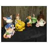 Vintage Ceramic Bunny Cookie Jars