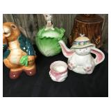 Vintage Ceramic Bunny Cookie Jars