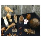 Wooden Figurine Lot
