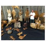 Wooden Figurine Lot