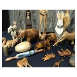 Wooden Figurine Lot