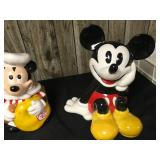 Mickey & Minnie Mouse Cookie Jars