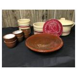 Red/Brown Pottery Bowls