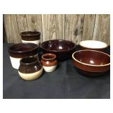 Brown Pottery Bowls