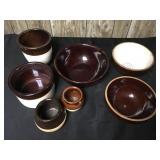 Brown Pottery Bowls