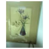 Floral Lamp and Picture