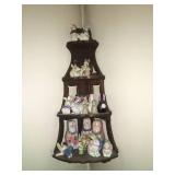 Wall Shelf w/ Bunny Figurines