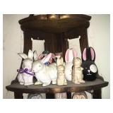 Wall Shelf w/ Bunny Figurines