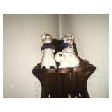 Wall Shelf w/ Bunny Figurines