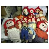 Antique Raggedy Anne + Andy Dolls