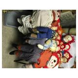 Antique Raggedy Anne + Andy Dolls