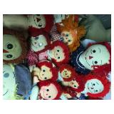 Antique Raggedy Anne + Andy Dolls