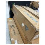 HOMZENE6 in. Full Size Metal Box Spring with Fabric Cover, Stable Support Mattress Foundation, Easy Assembly, Heavy Duty