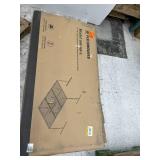 FLEXIMOUNTSOHK Series 48 in. W x 72 in. D x 22-40 in. H Black Ceiling Mounted Overhead Garage Storage Rack with Accessory Hooks