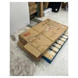 GOJANE Modern 1-Piece Rectangle Oak MDF Top Dining Room Set Seating 4 (46 in. Table)