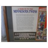 (D-4) Framed Minnesota Twins 1987 W...