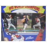 (D-4) Framed Minnesota Twins 1991 W...