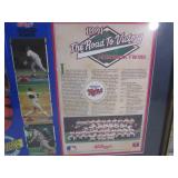 (D-4) Framed Minnesota Twins 1991 W...