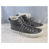 (CSB) Pair of Black Leather Convers...