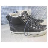 (CSB) Pair of Black Leather Convers...