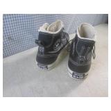 (CSB) Pair of Black Leather Convers...