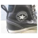 (CSB) Pair of Black Leather Convers...