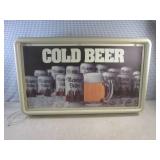 (FS) Vintage Lightup "Cold Beer" Ba...