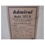 (CS) Vintage Admiral 5X13 N Radio -...