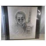 (FS) Jerry Garcia Charcoal Print 20...