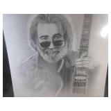 (FS) Jerry Garcia Charcoal Print 20...
