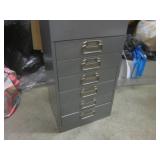 (EW7) Vintage Acorn Metal File Cabi...