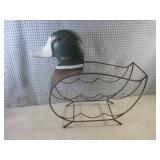 (FS) Metal Duck Wine Bottle Holder ...