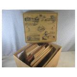 (A-4) Box of Assorted Vintage Wood ...