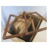 (A-4) Box of Assorted Vintage Wood ...