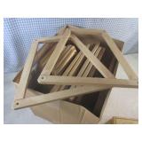 (A-4) Box of Assorted Vintage Wood ...