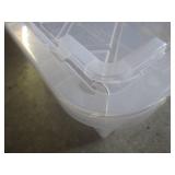 (G-1) 4 Assorted Totes with Lids...