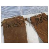 (CS) Fringed Suede Moccasin Boots S...