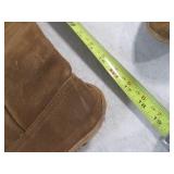(CS) Fringed Suede Moccasin Boots S...