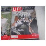 (FS) 6 Vintage 1957 Life Magazines...