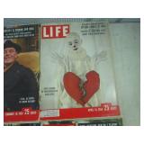 (FS) 6 Vintage 1958 Life Magazines...