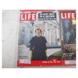 (FS) 6 Vintage 1958 Life Magazines...