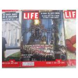 (FS) 6 Vintage 1958 Life Magazines...