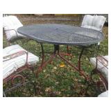 (UD3) Outdoor Metal Table and 4 Cha...
