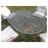 (UD3) Outdoor Metal Table and 4 Cha...