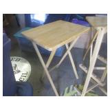 (BR2) 2 Wood TV Trays with Stand...