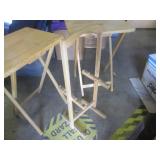 (BR2) 2 Wood TV Trays with Stand...