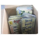 (F-1) Box of Assorted License Plate...