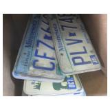 (F-1) Box of Assorted License Plate...