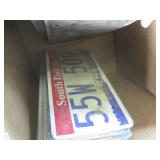 (F-1) Box of Assorted License Plate...